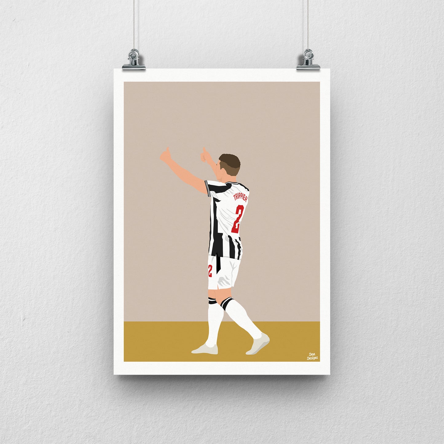 Kieran Trippier Print - Newcastle United Football Poster