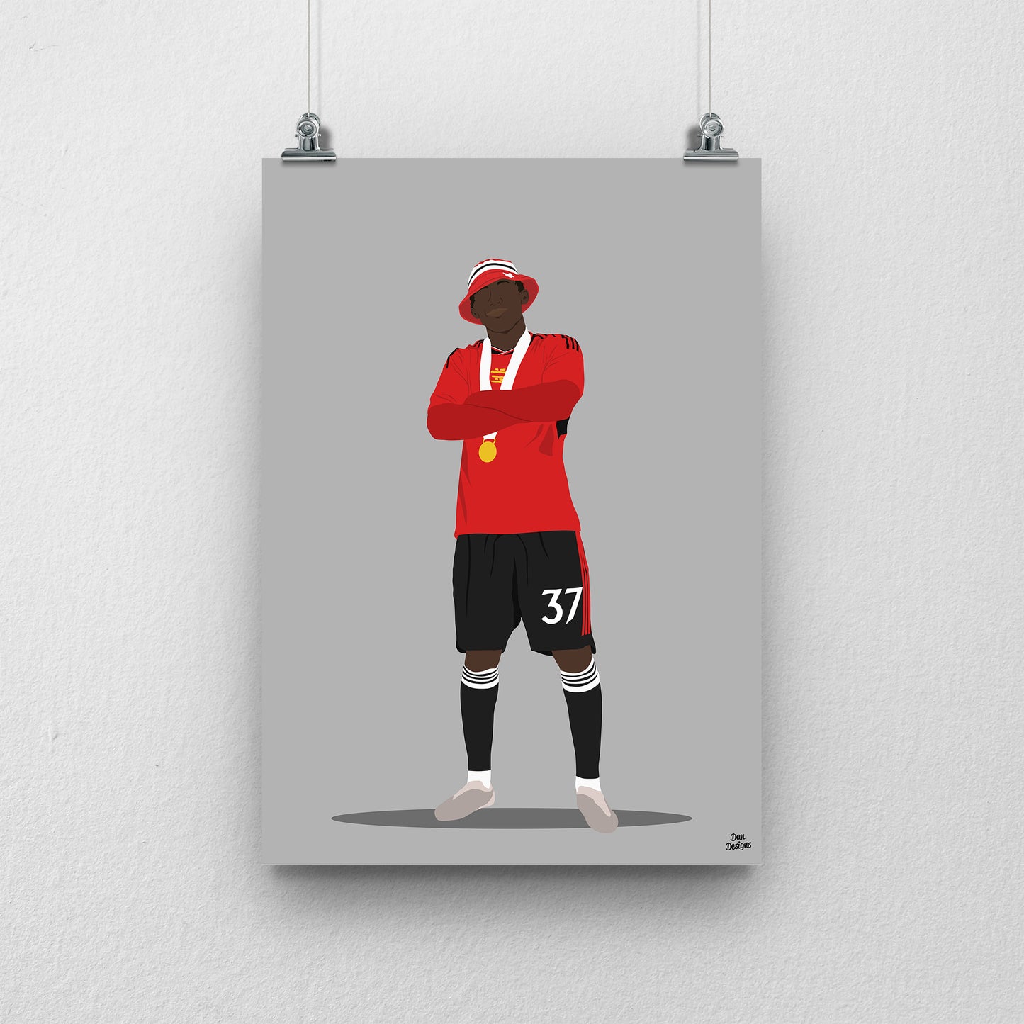 Kobbie Mainoo Manchester United Print – Football Artwork