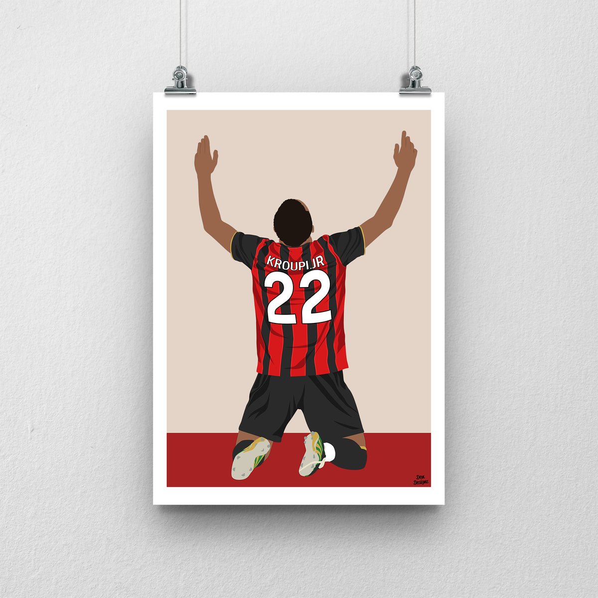 Eli Junior Kroupi Bournemouth Print – Football Poster