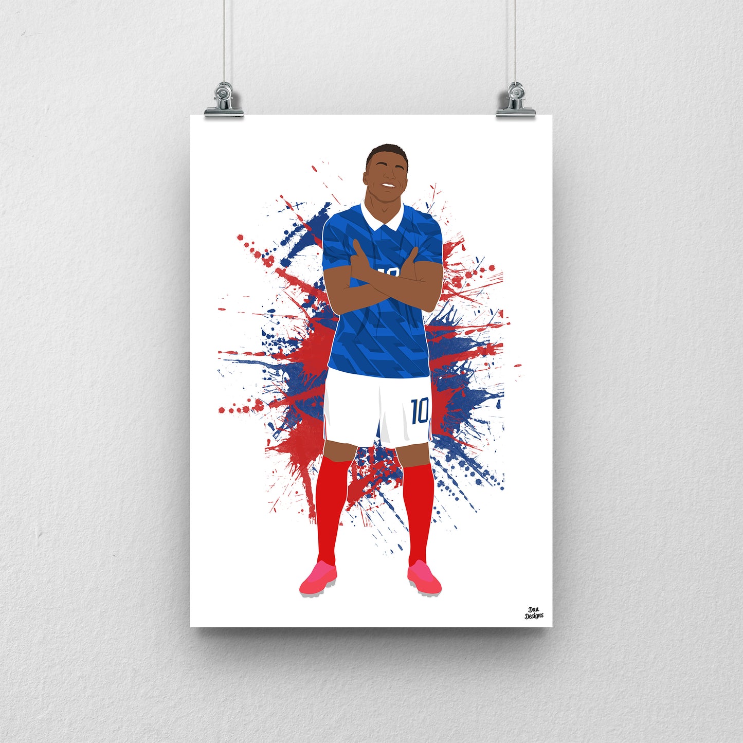 Kylian Mbappé Print – France World Cup 2026 Artwork