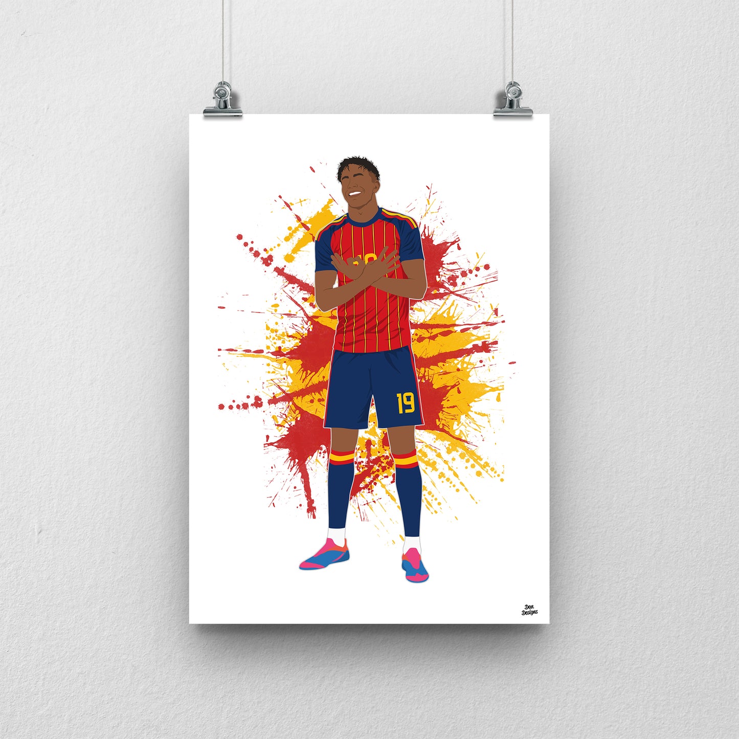 Lamine Yamal Print – Spain World Cup 2026 Artwork