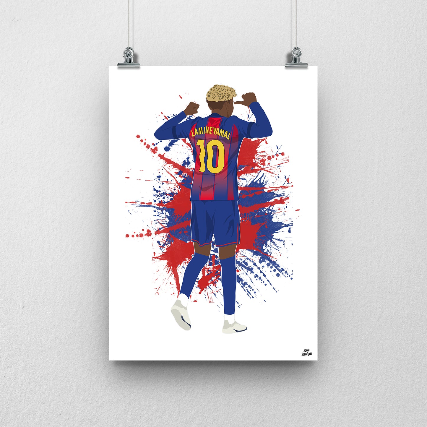 Lamine Yamal Print | Barcelona Football Poster