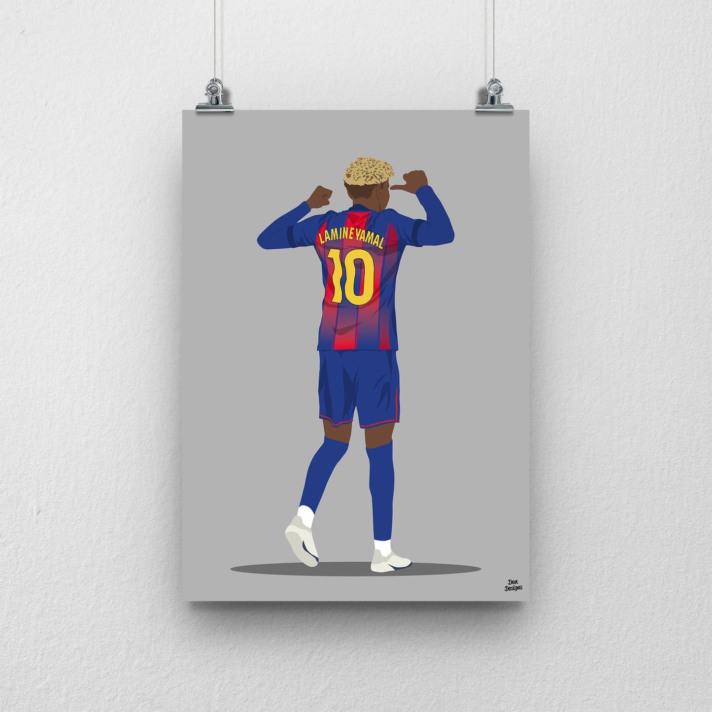 Lamine Yamal Print | Barcelona Football Poster