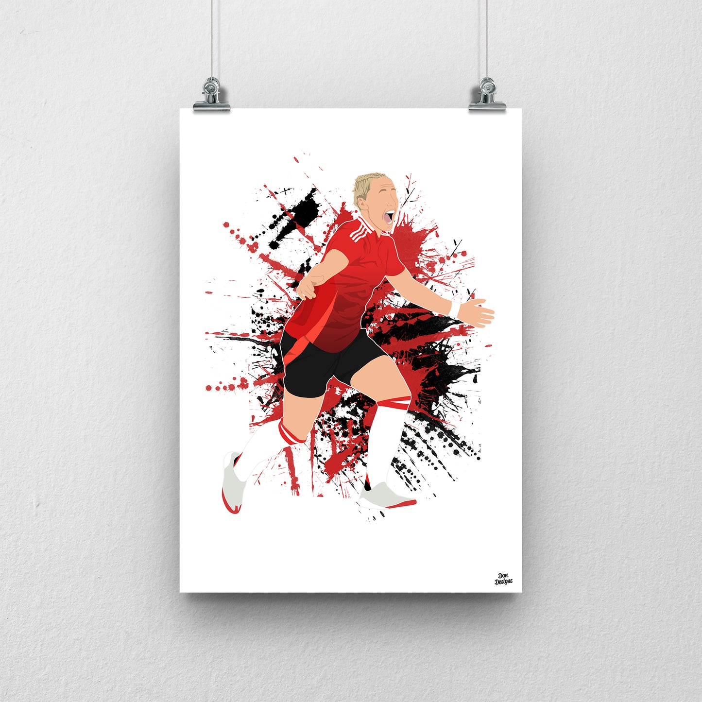 Leah Galton Manchester United Print – Women’s Football Poster