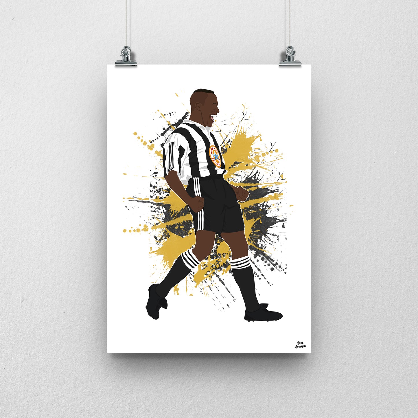 Les Ferdinand Print – Newcastle United Football Artwork