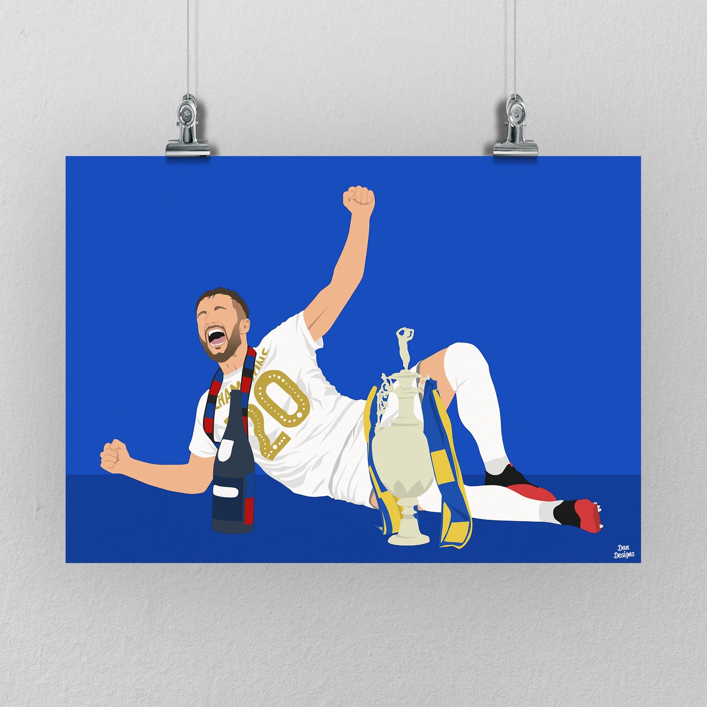 Liam Cooper Print – Leeds United Poster