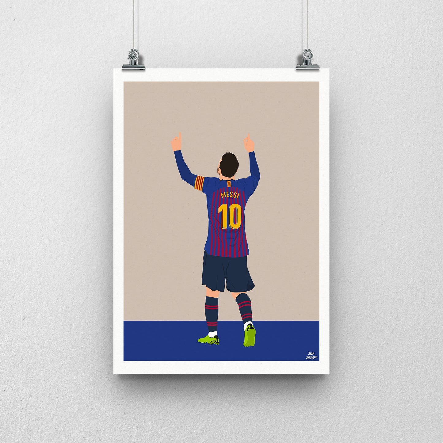 Lionel Messi Barcelona Print – Football Artwork