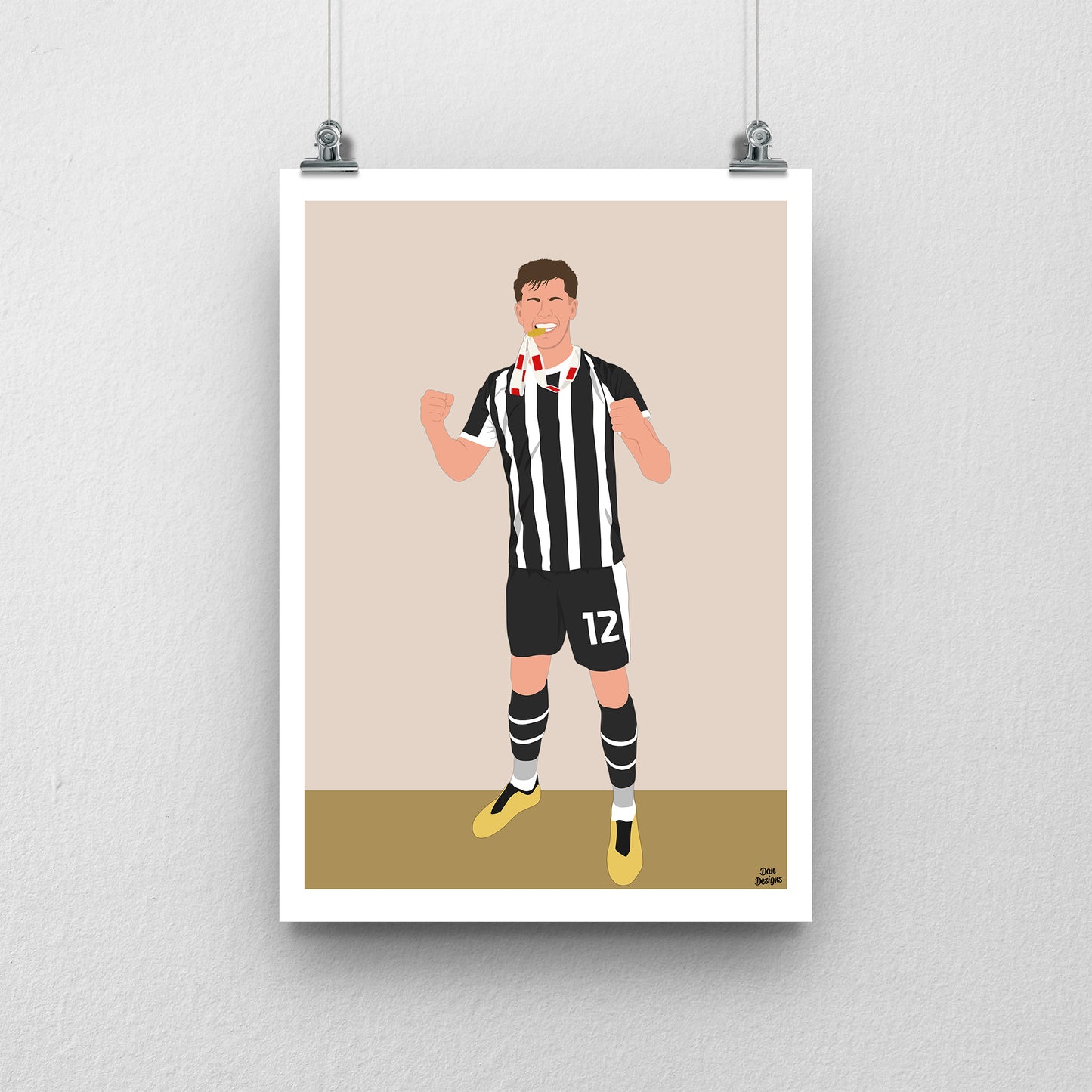 Lucas Ness Notts County Print – Football Artwork