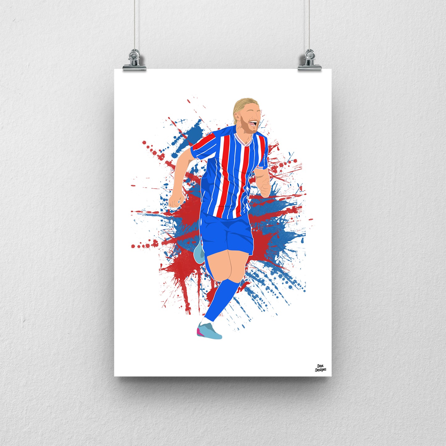 Luke Armstrong Carlisle United Print – Official Artwork