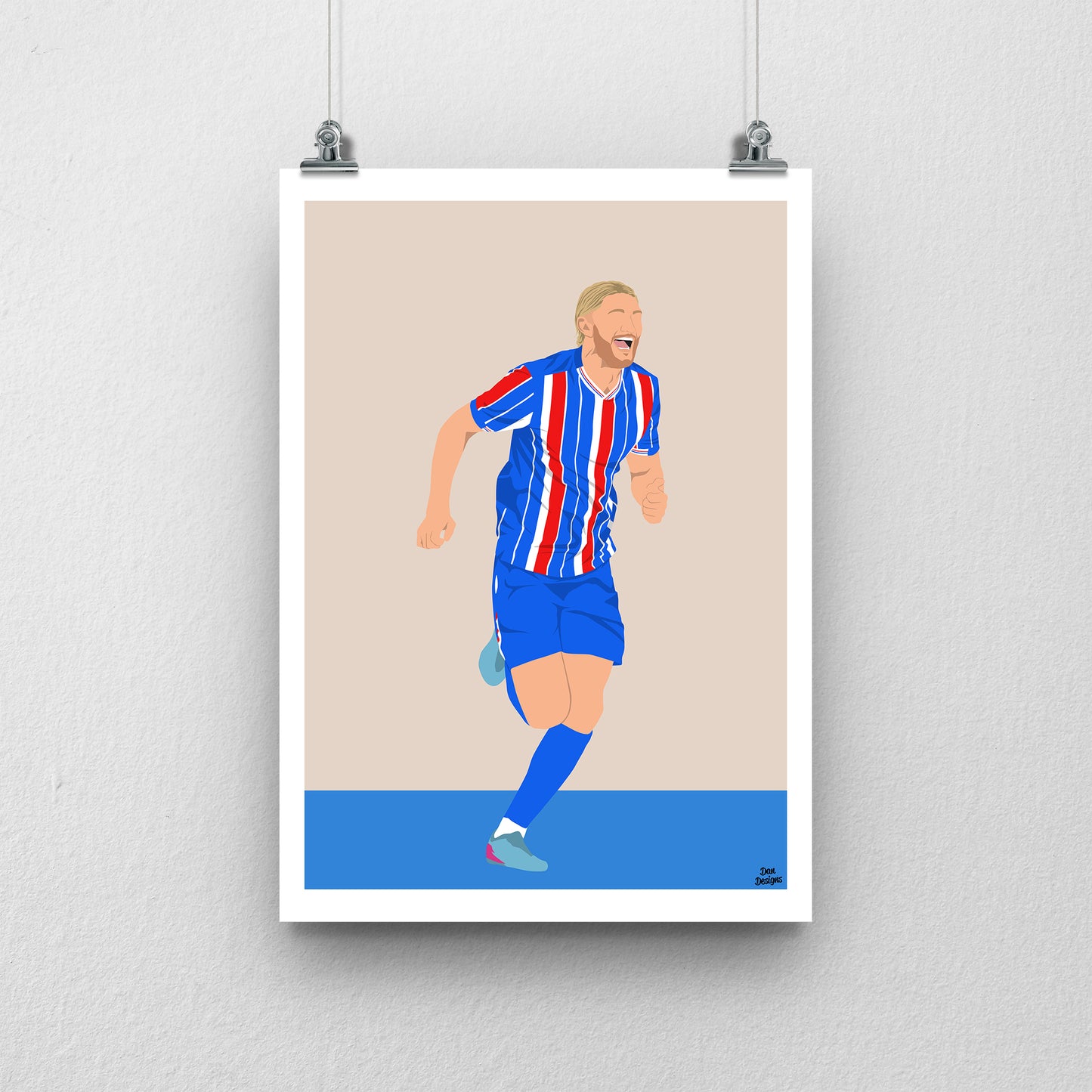 Luke Armstrong Carlisle United Print – Official Artwork