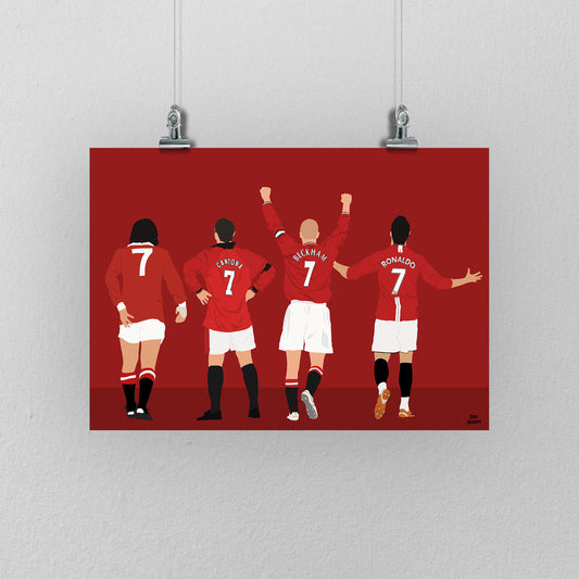 United Number 7 legends Print