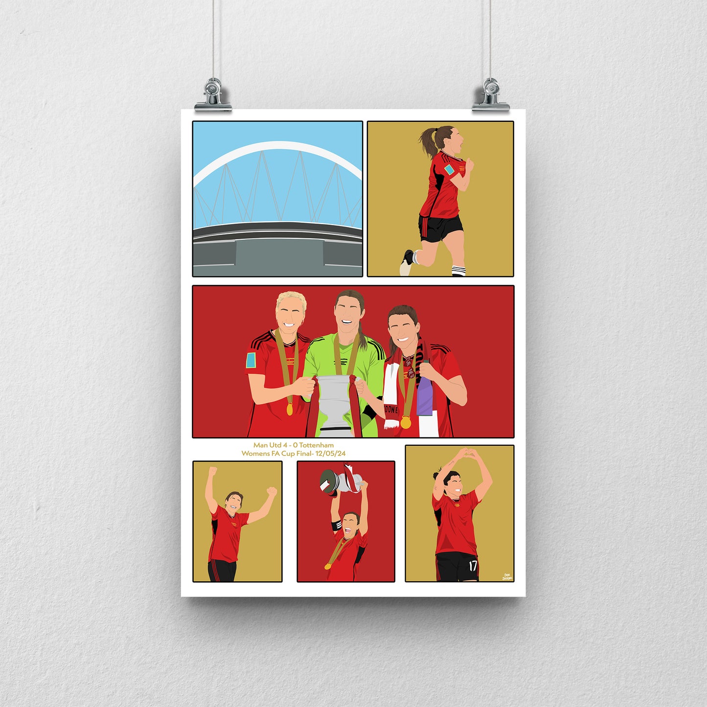 Manchester United Women’s FA Cup Final Print