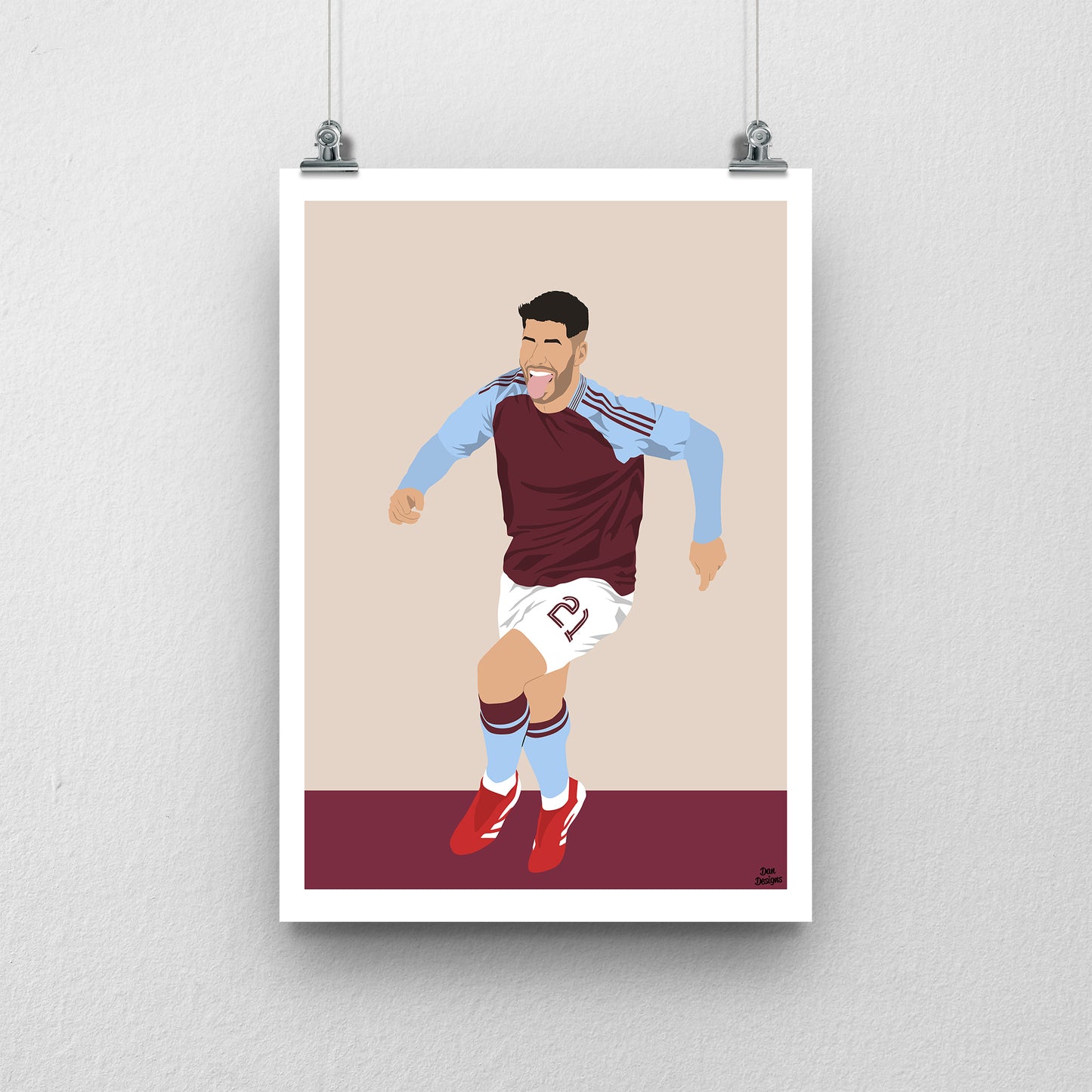 Marco Asensio Aston Villa Print – Football Wall Art