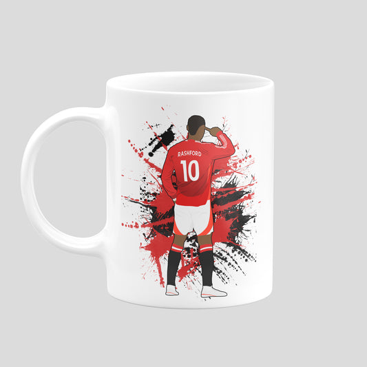 Marcus Rashford Manchester United Mug – Football Artwork