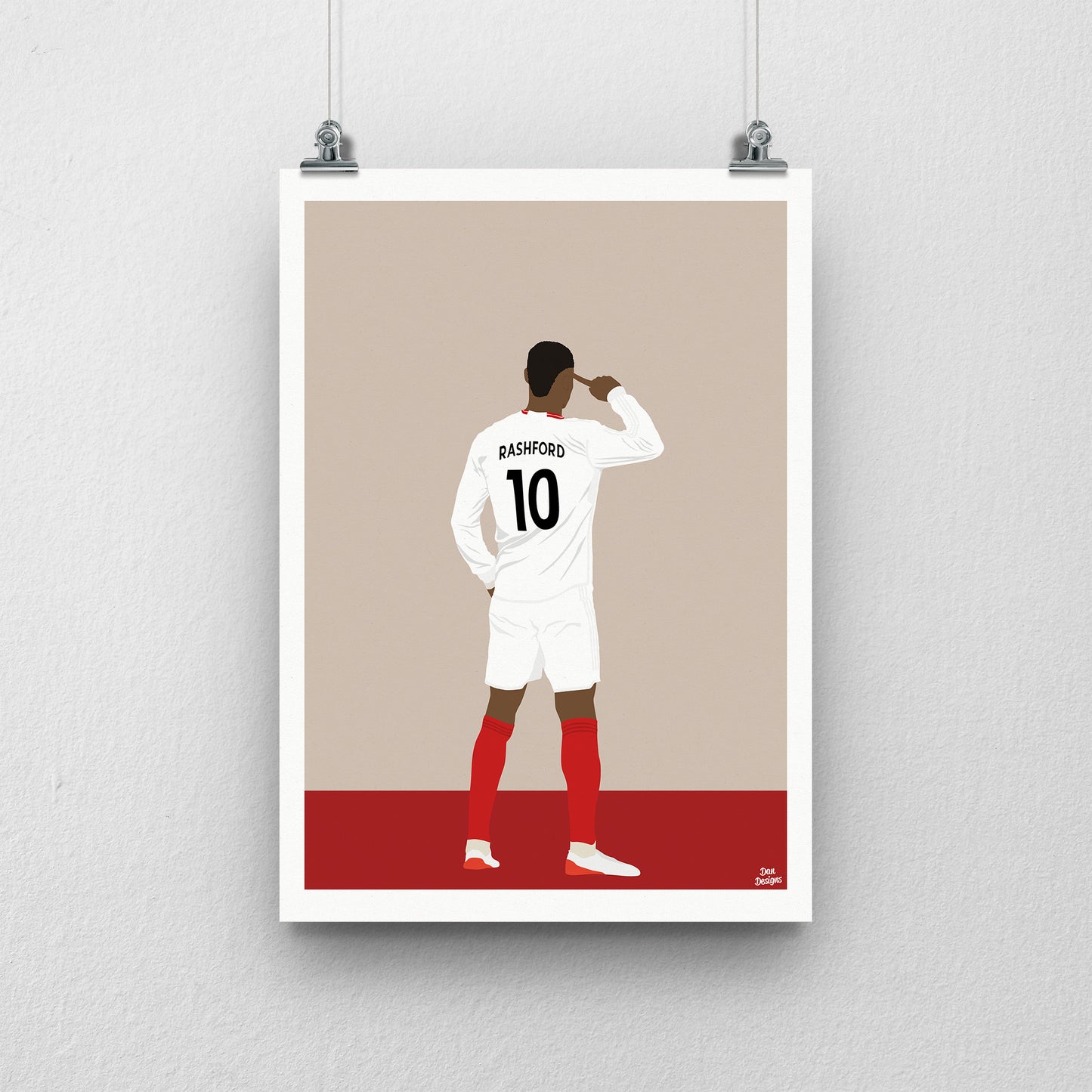 Marcus Rashford Away Print