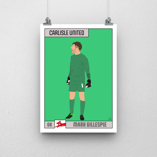 Mark Gillespie Carlisle United Print – Official Club Artwork