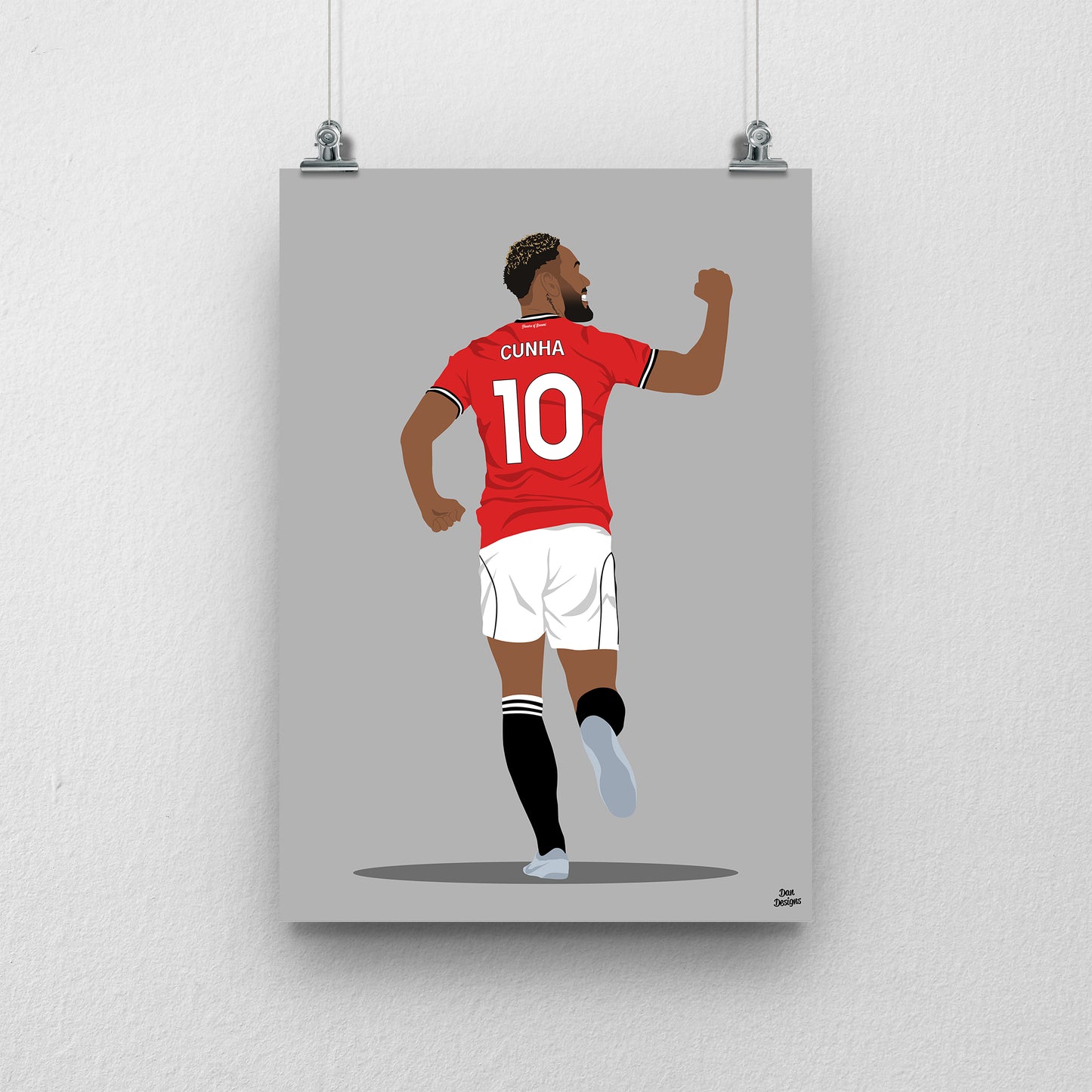 Matheus Cunha Print | Manchester United Poster