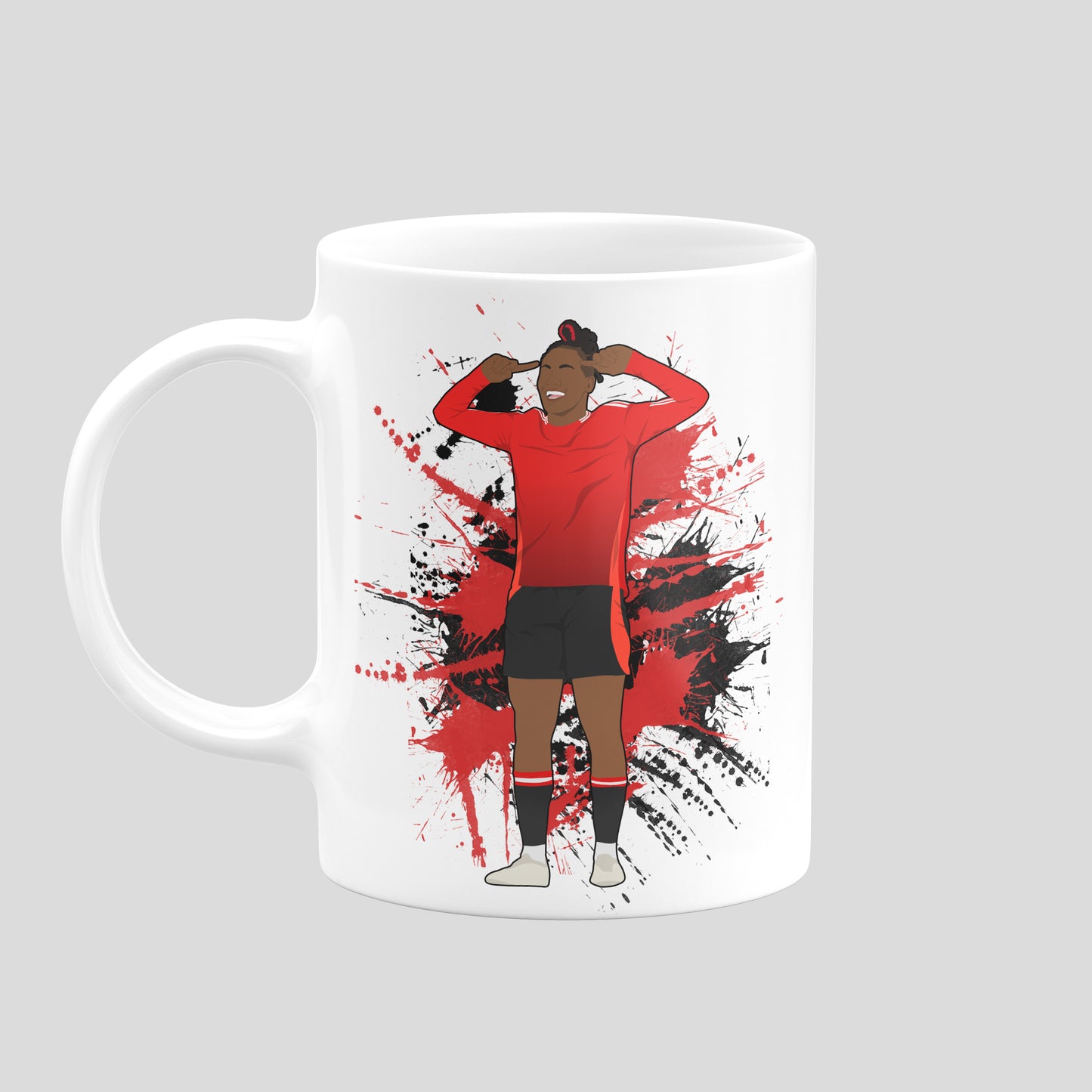 Melvine Malard Manchester United Mug – Women’s Football Artwork