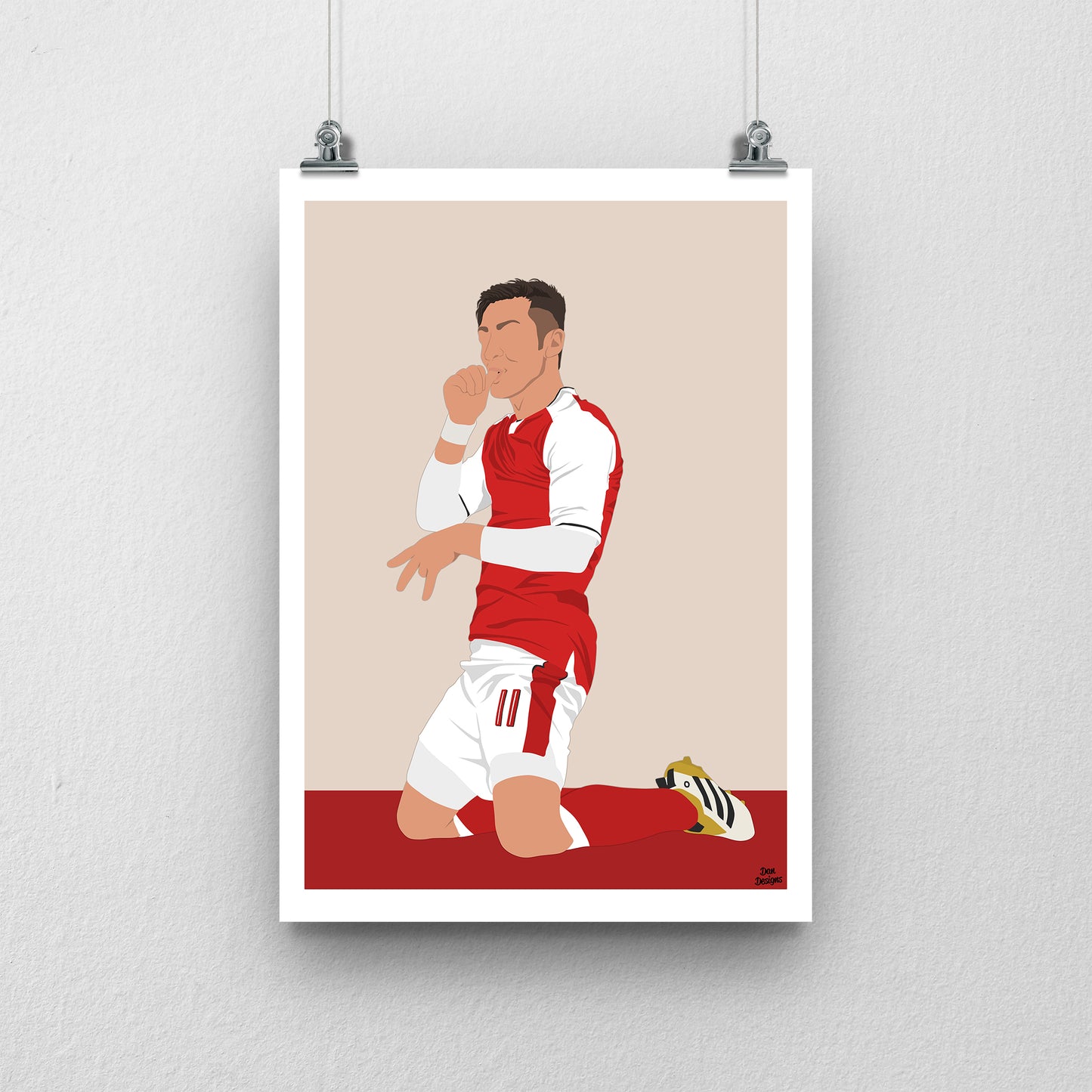 Mesut Özil Arsenal Print – Gunners Football Poster