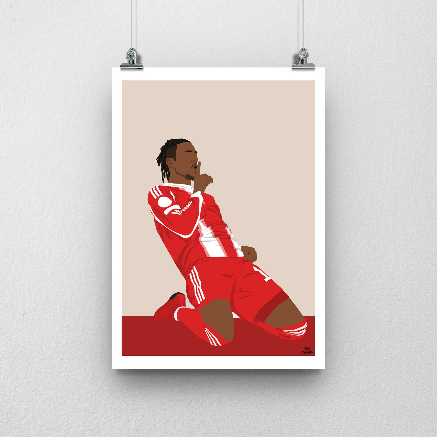Michael Olise Bayern Munich Print – Football Wall Art
