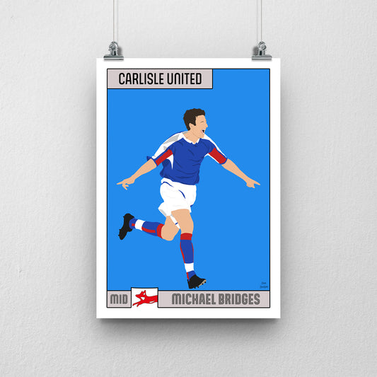 Michael Bridges Carlisle United Print – Official Club Artwork
