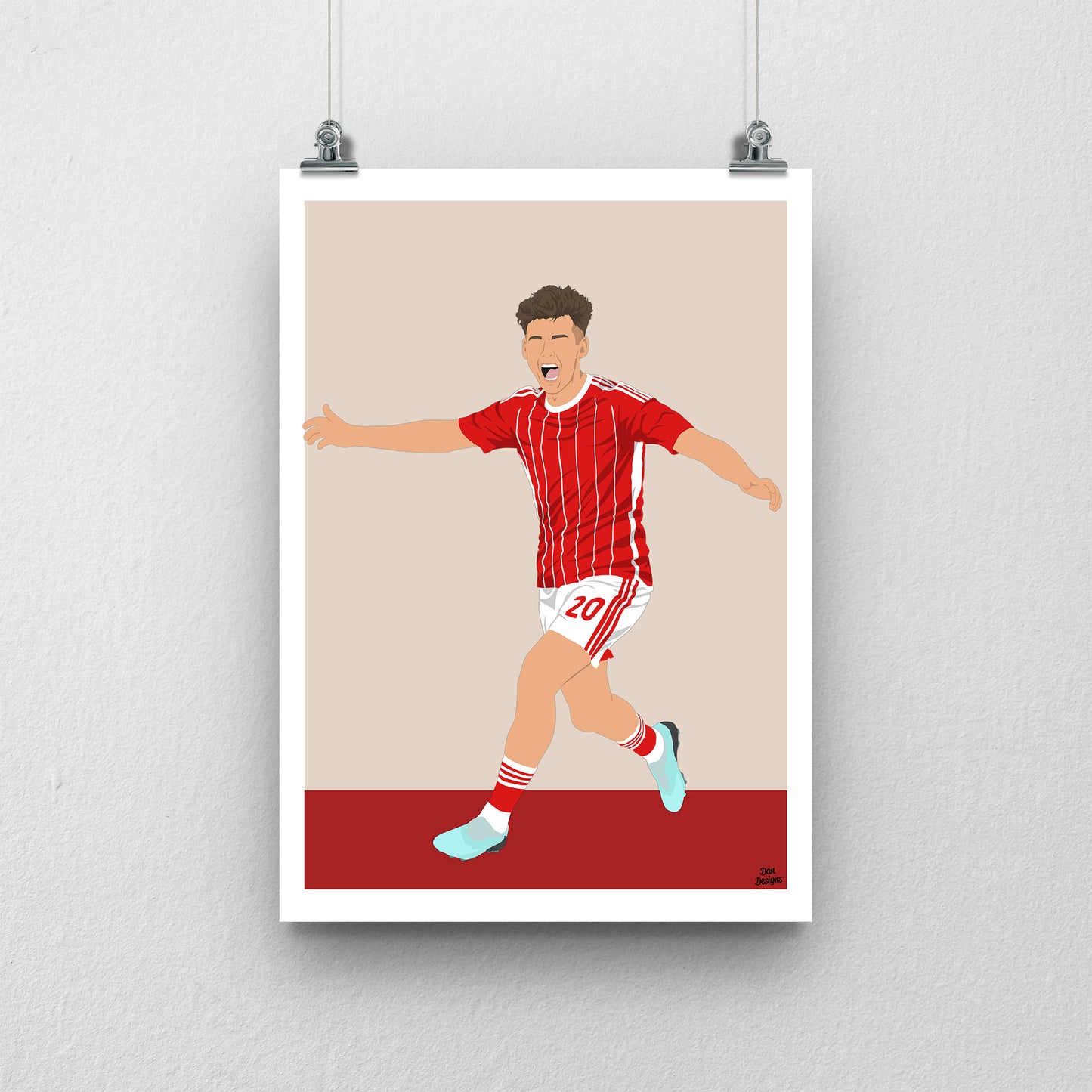 Ben Middlemas Print – Swindon Town Football Artwork