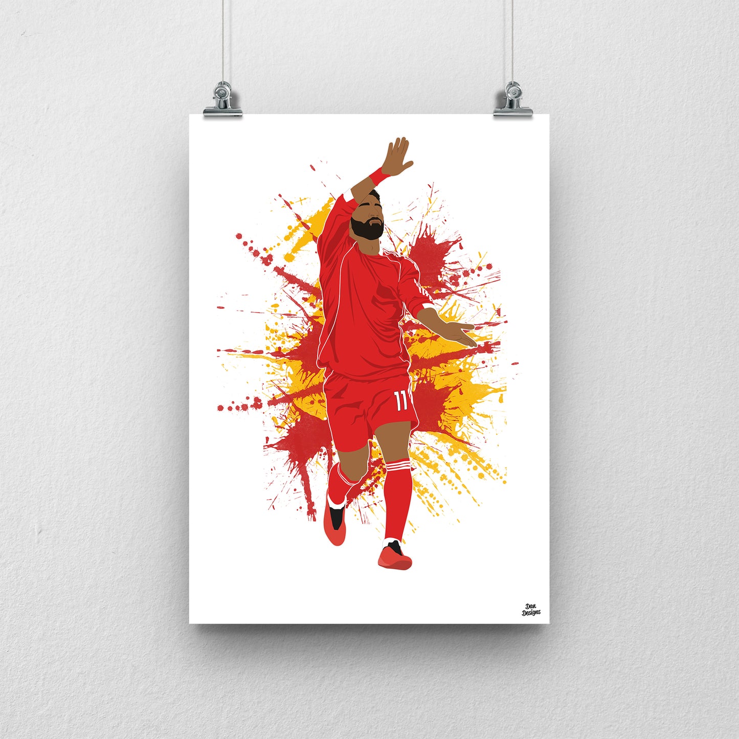 Mo Salah Liverpool Print – Celebration Football Artwork