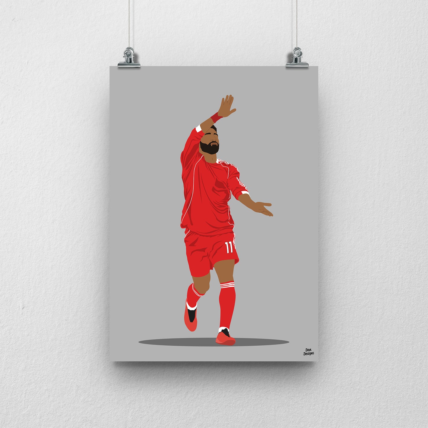 Mo Salah Liverpool Print – Celebration Football Artwork