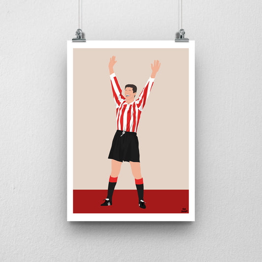 Niall Quinn Sunderland Print – Football Artwork