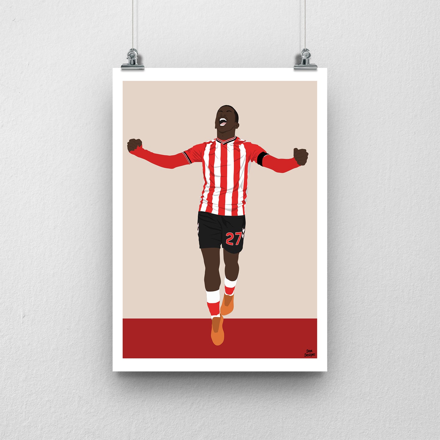 Noah Sadiki Print – Sunderland Midfielder Artwork