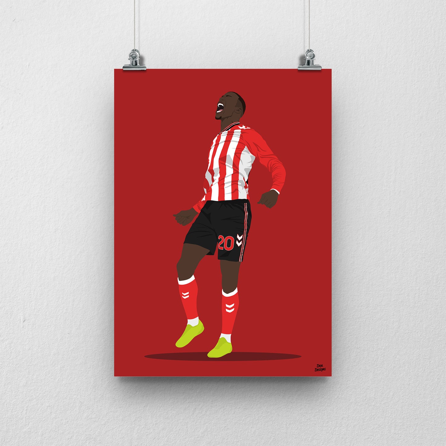 Nordi Mukiele Sunderland Print – Goal Celebration Football Artwork
