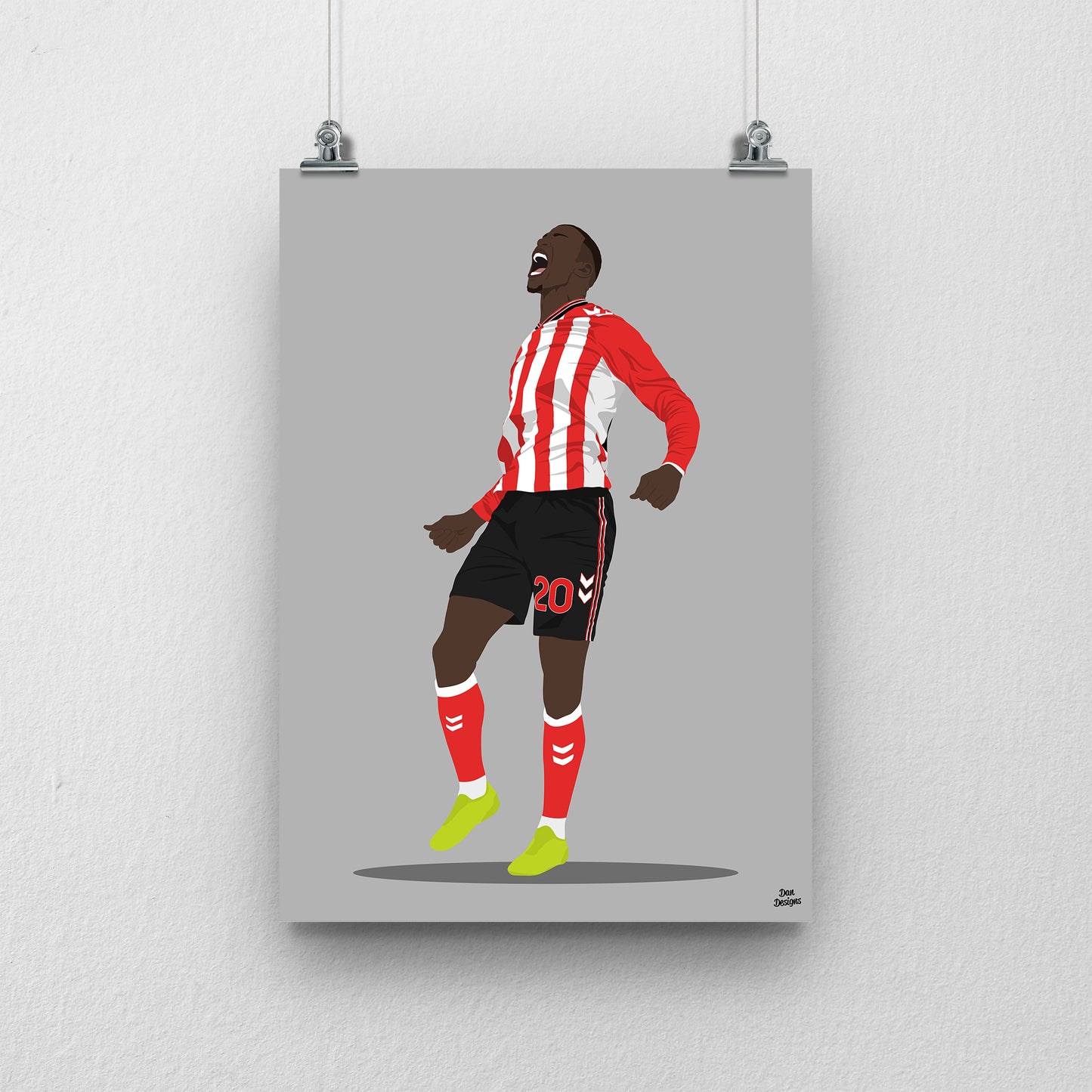Nordi Mukiele Sunderland Print – Goal Celebration Football Artwork