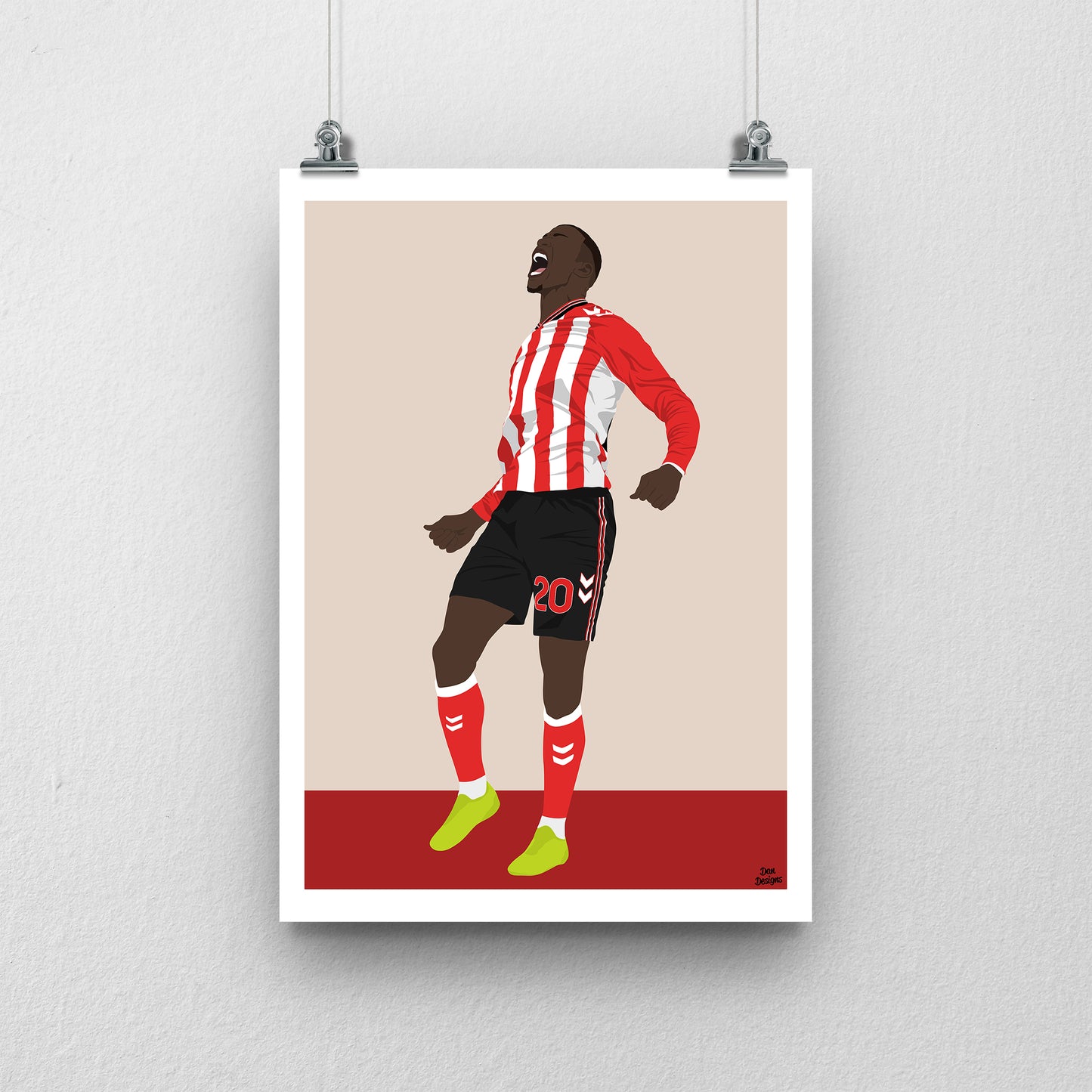 Nordi Mukiele Sunderland Print – Goal Celebration Football Artwork