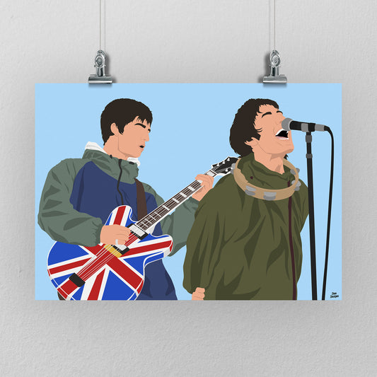 Oasis Print – Music Artwork & Britpop Design