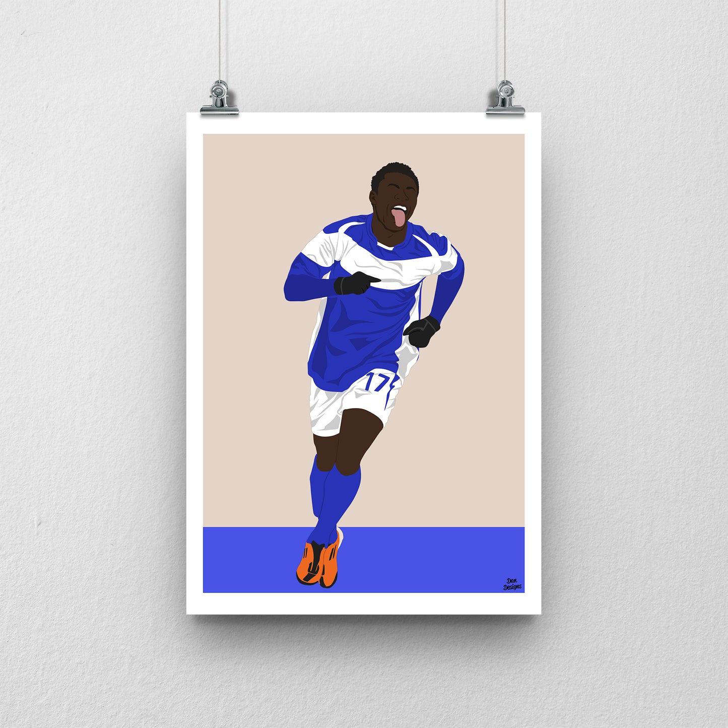 Obafemi Martins Print – Birmingham City Artwork
