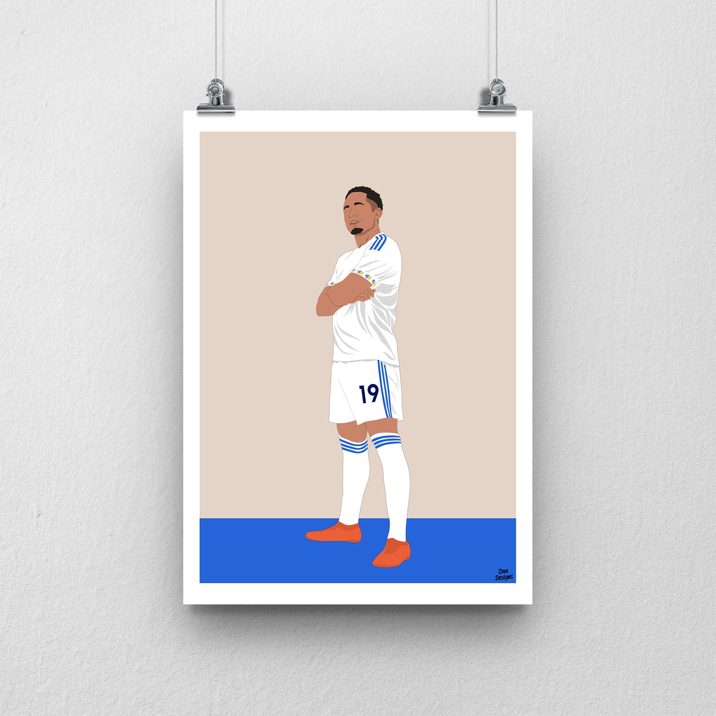 Noah Okafor Print – Leeds United Poster