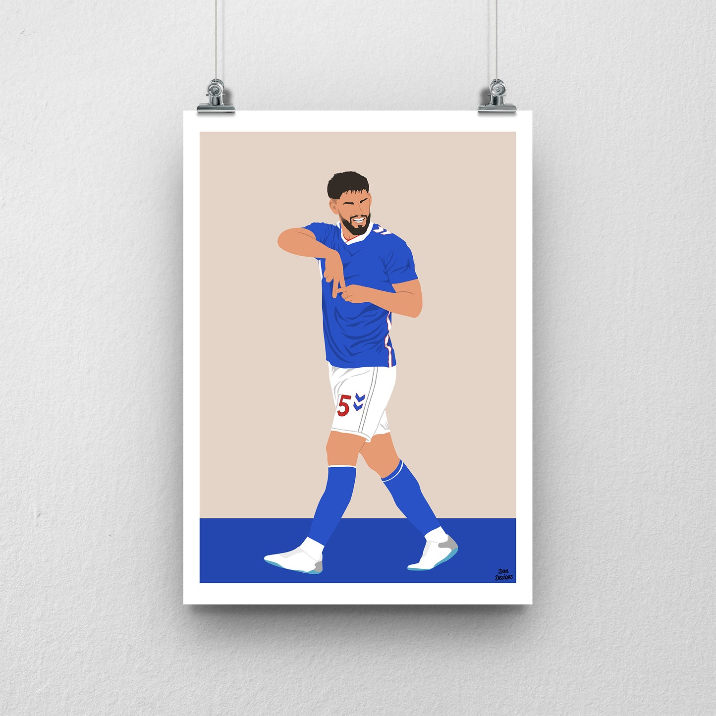 Omar Alderete Sunderland Print – Football Wall Art