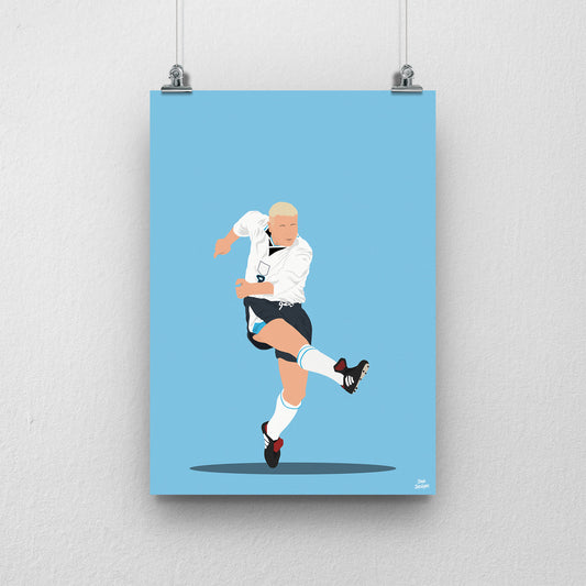 Paul Gascoigne Volley Print