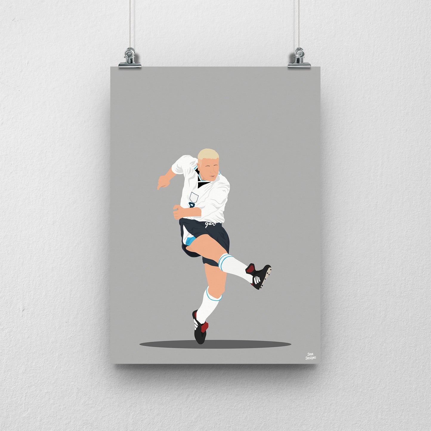 Paul Gascoigne Volley Print