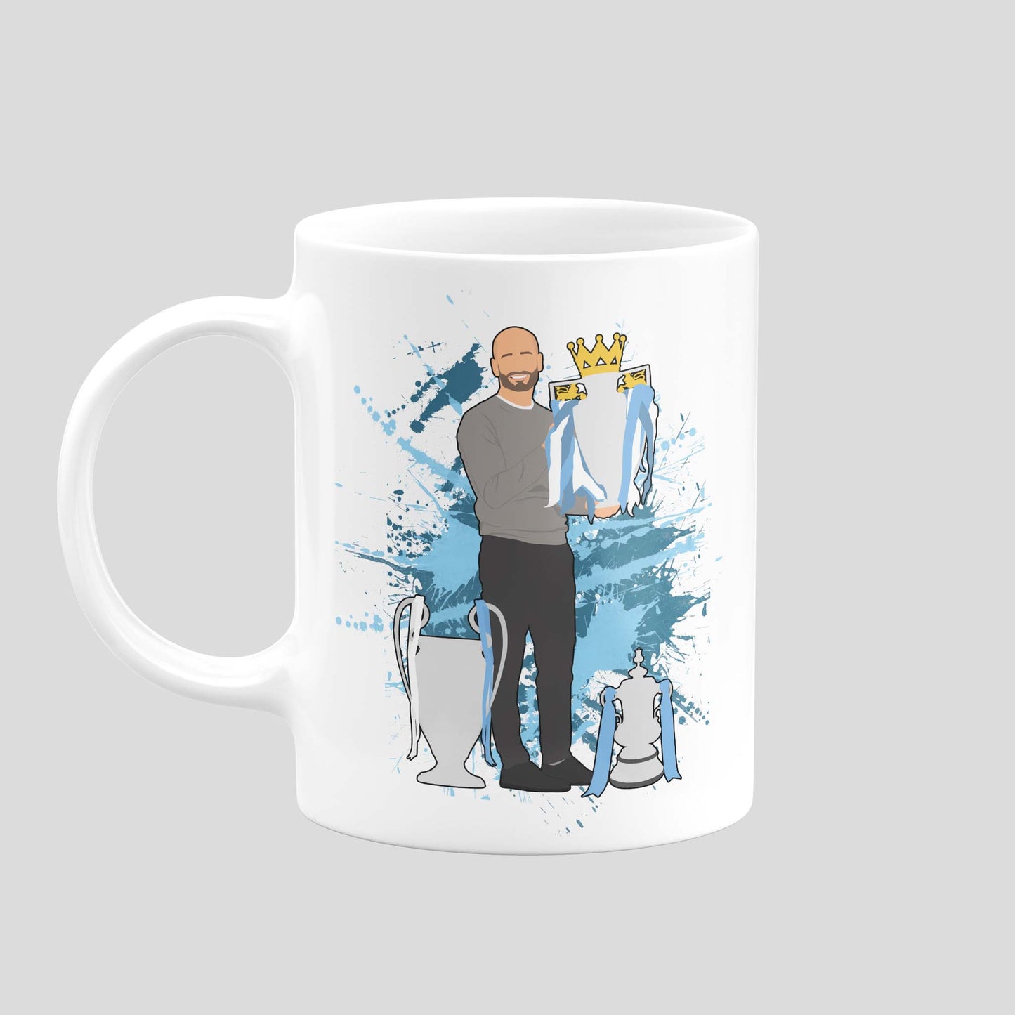 Pep Guardiola Treble Mug