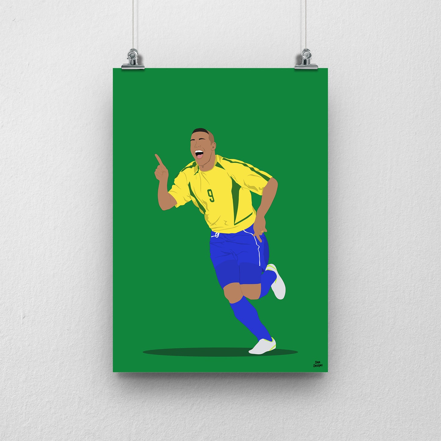 Ronaldo Brazil Print - World Cup Goal Print