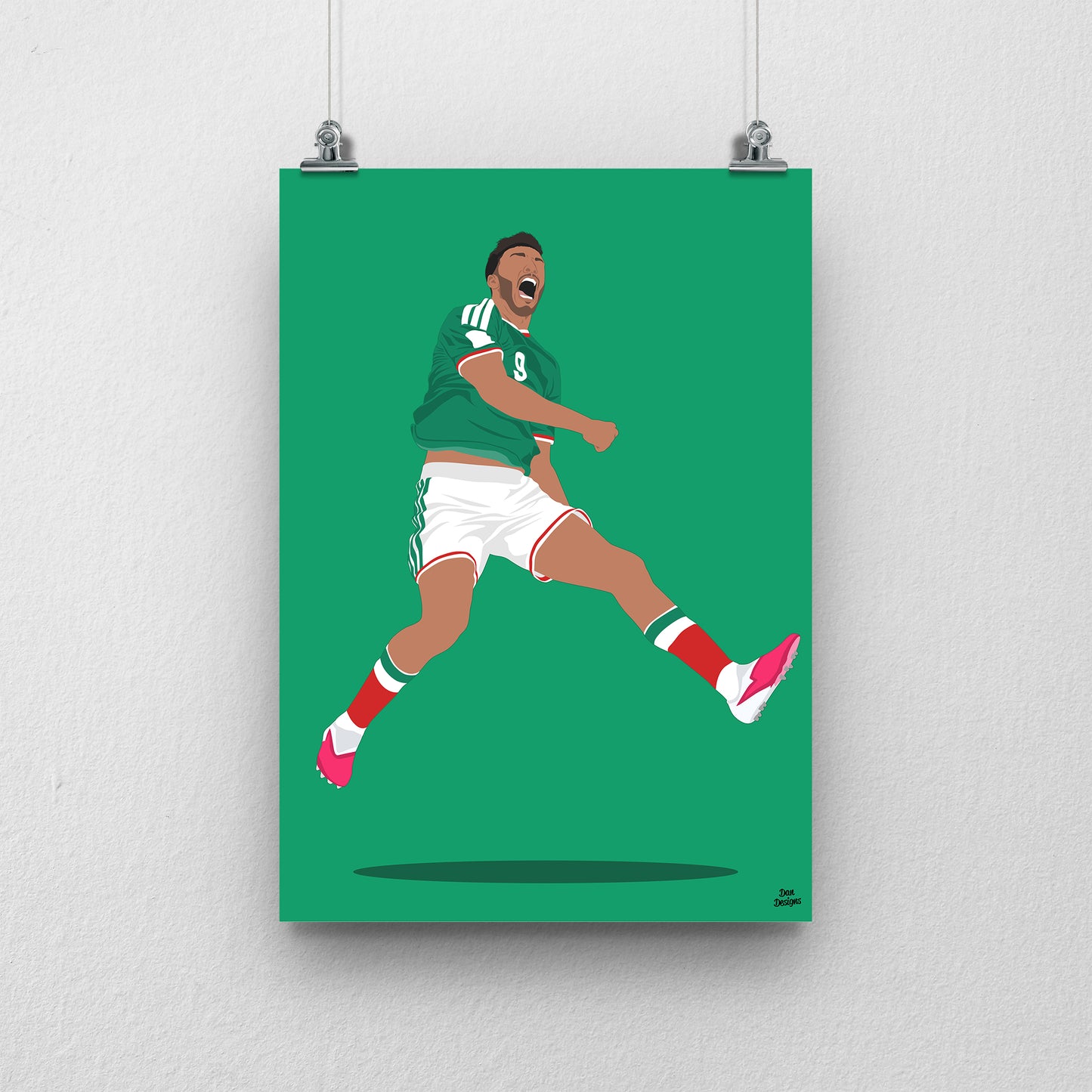 Raúl Jiménez Print – Mexico World Cup 2026 Goal Artwork