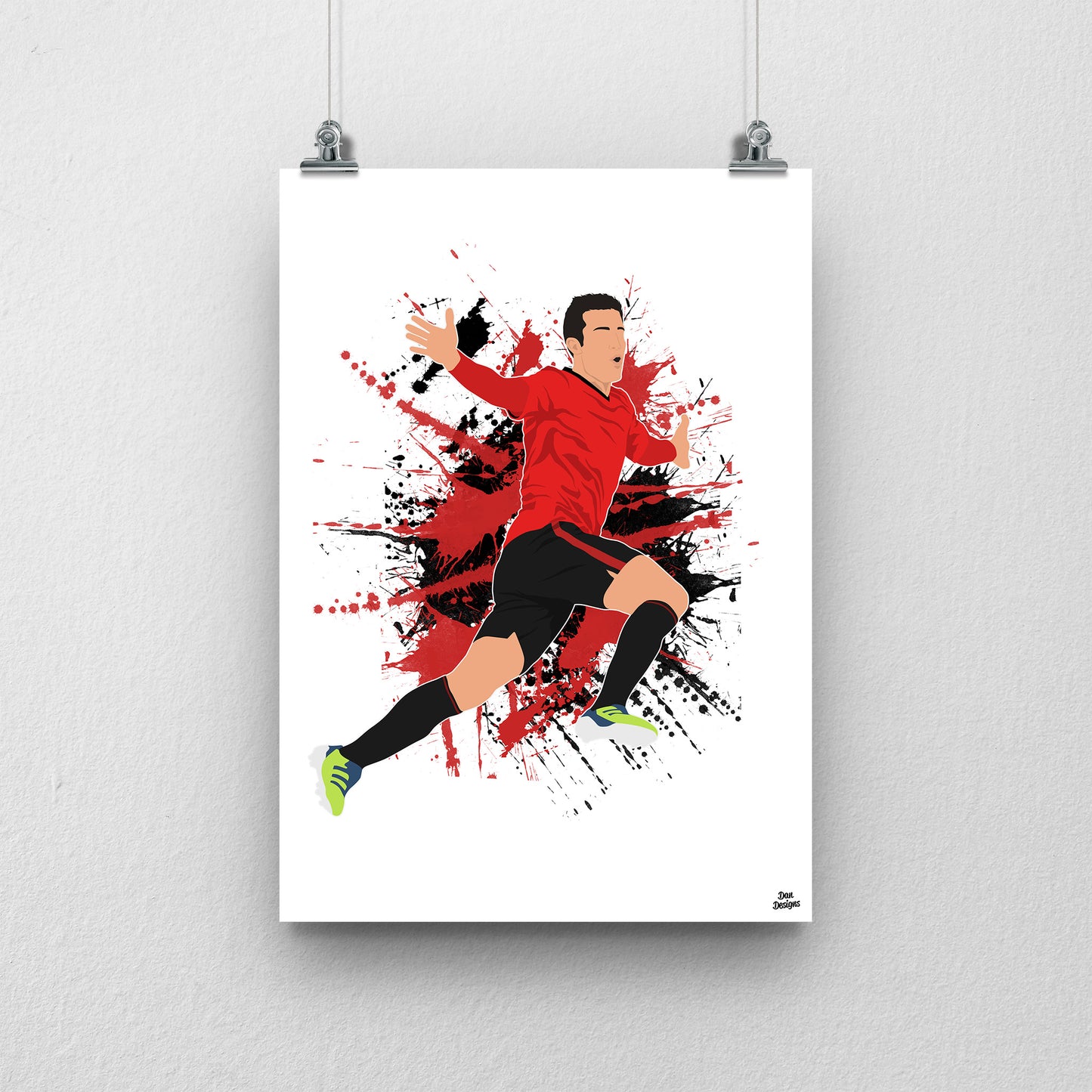 Robin van Persie Manchester United Print – Football Artwork