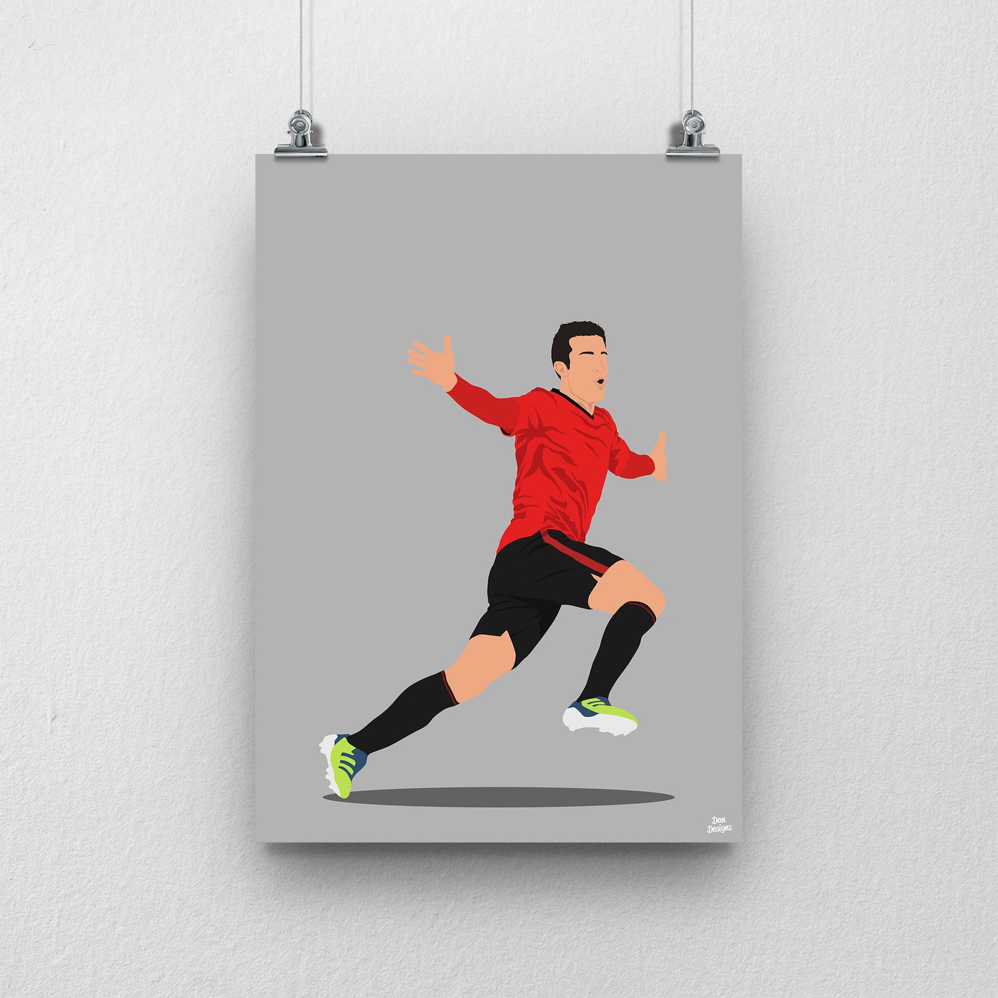 Robin van Persie Manchester United Print – Football Artwork