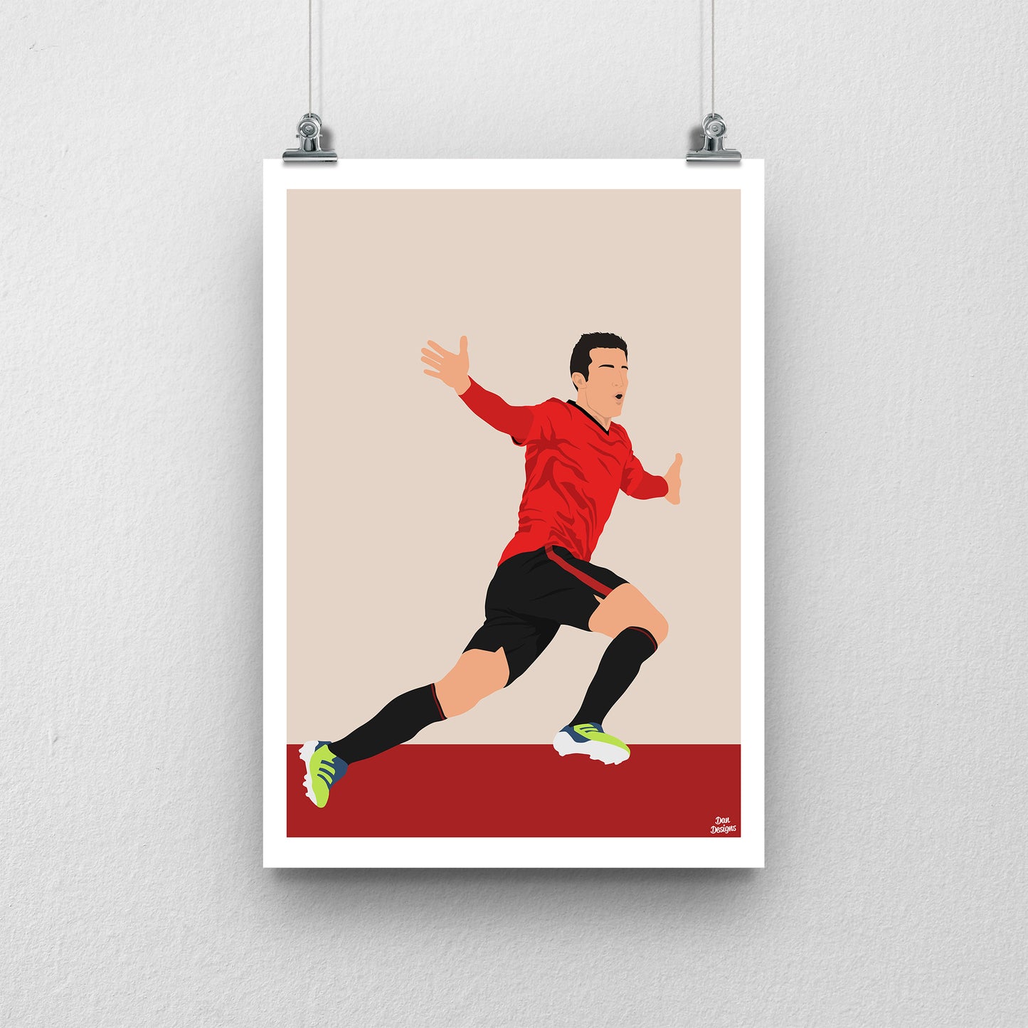 Robin van Persie Manchester United Print – Football Artwork