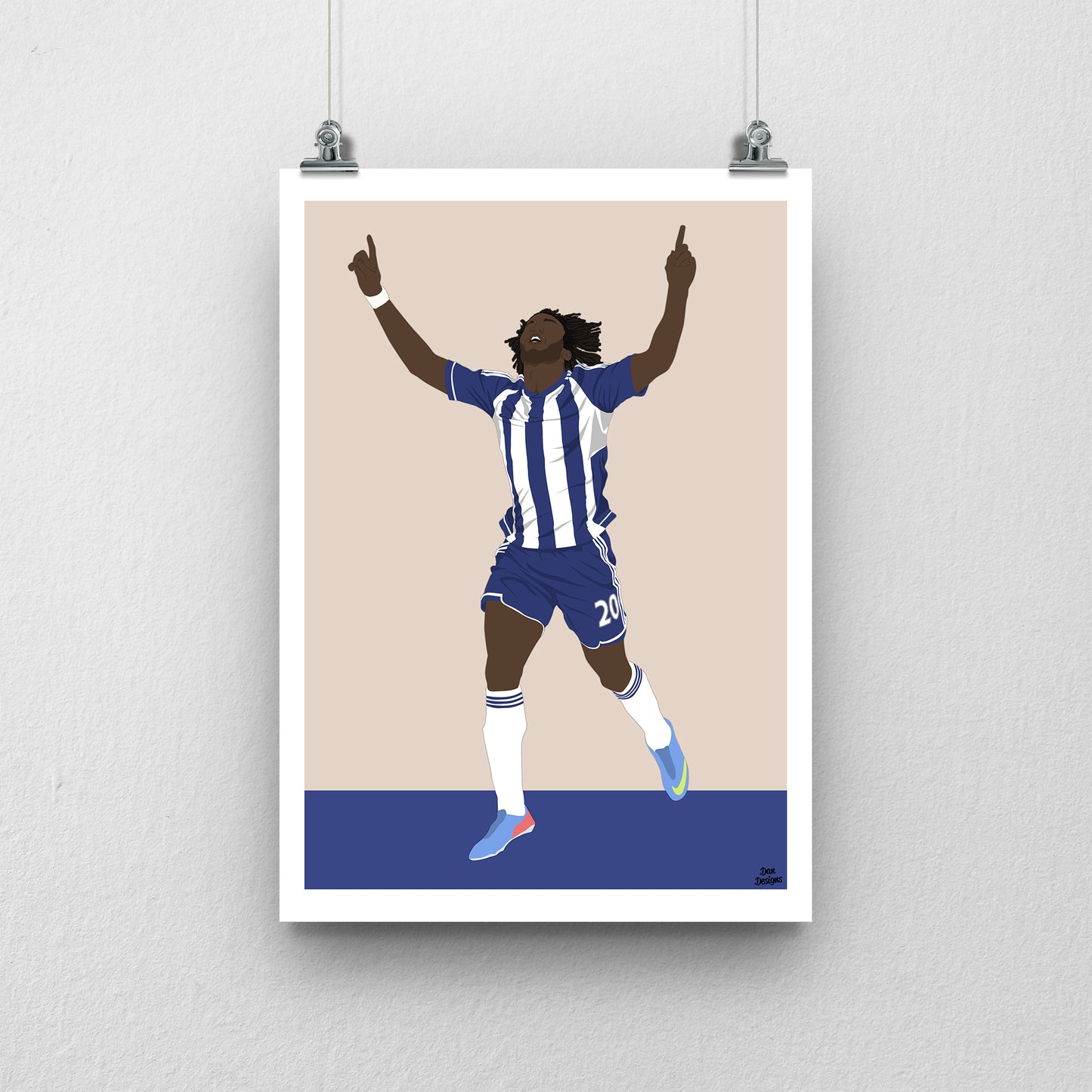 Romelu Lukaku Print – West Brom Poster