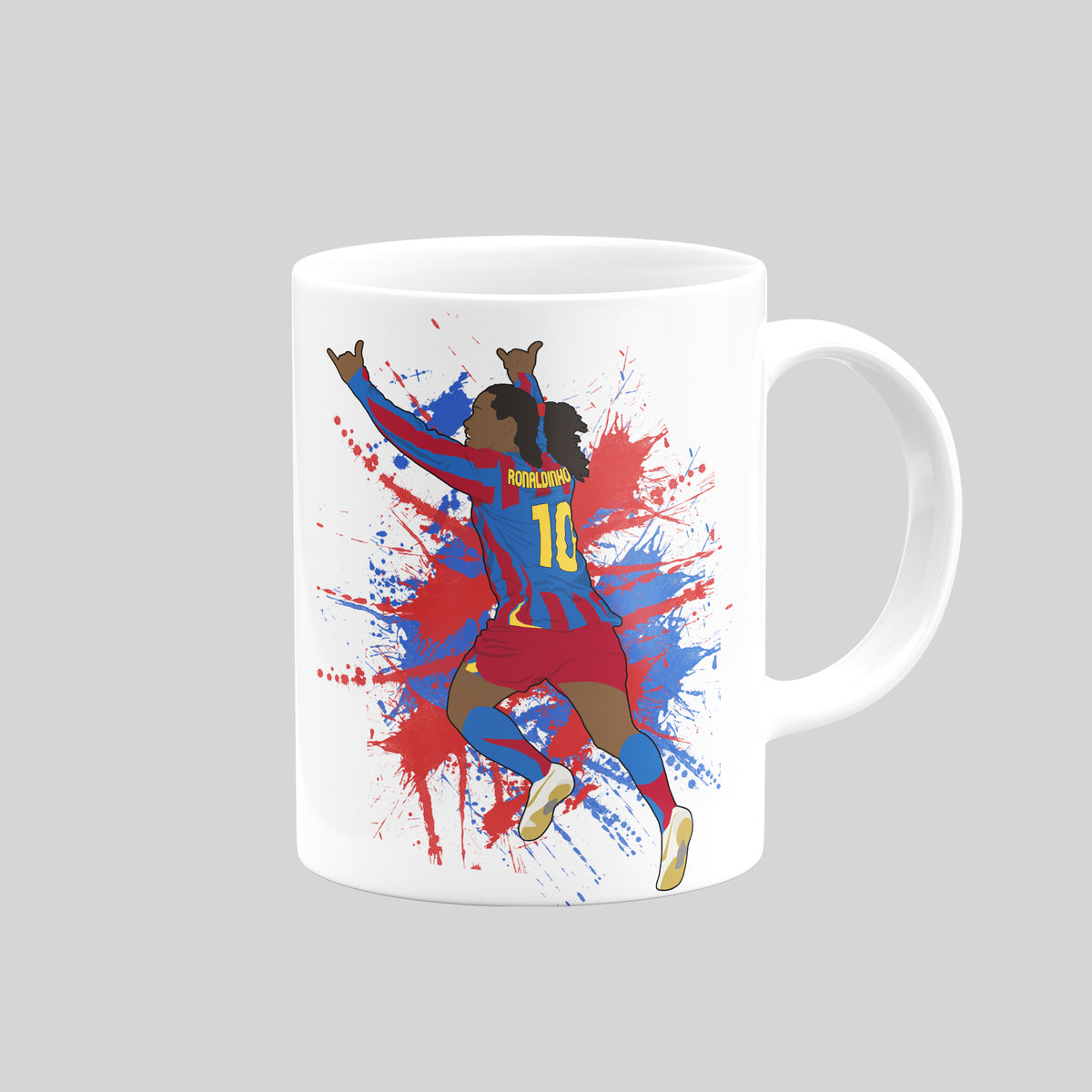 Ronaldinho Barcelona mug – reverse design
