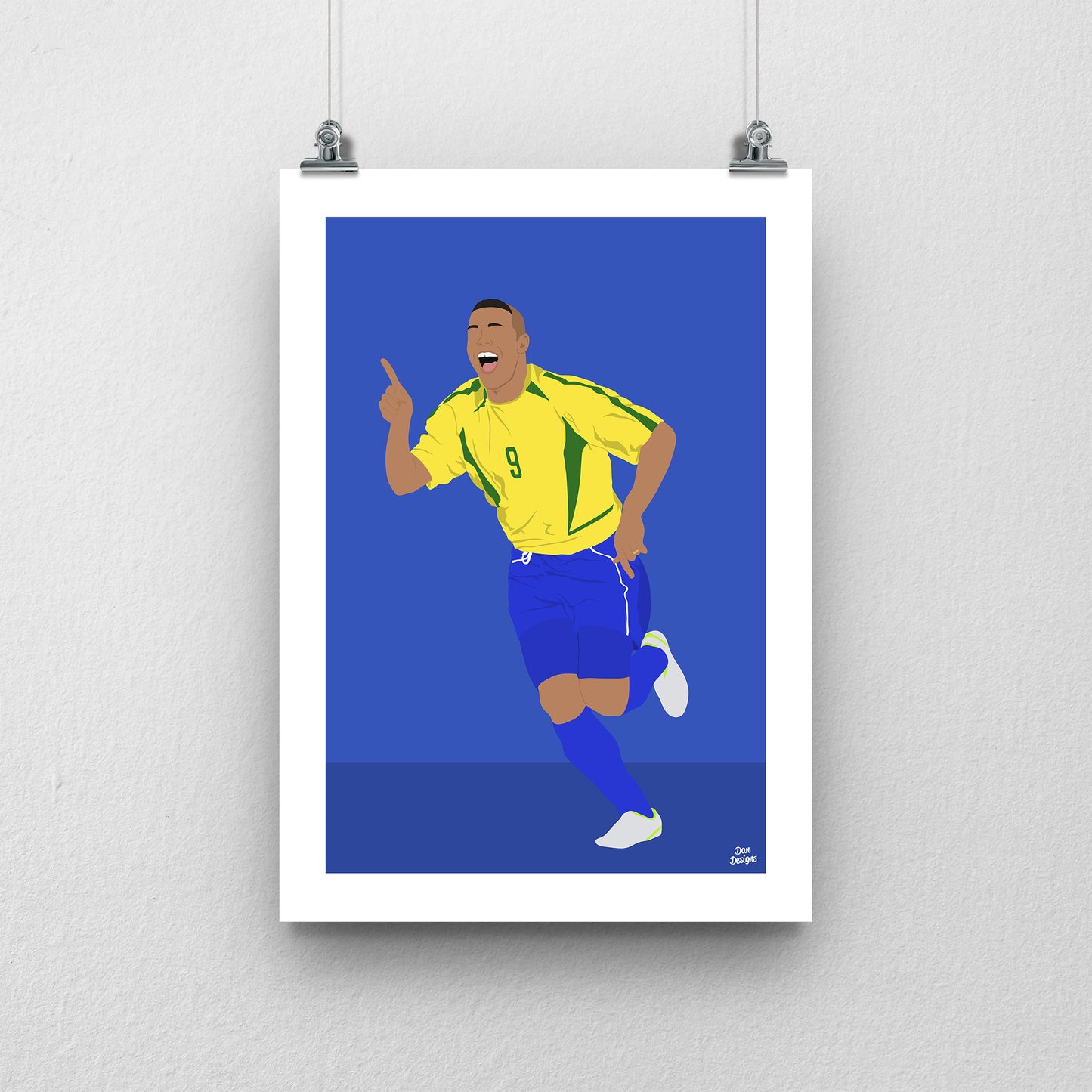 Ronaldo Brazil Print - World Cup Goal Print