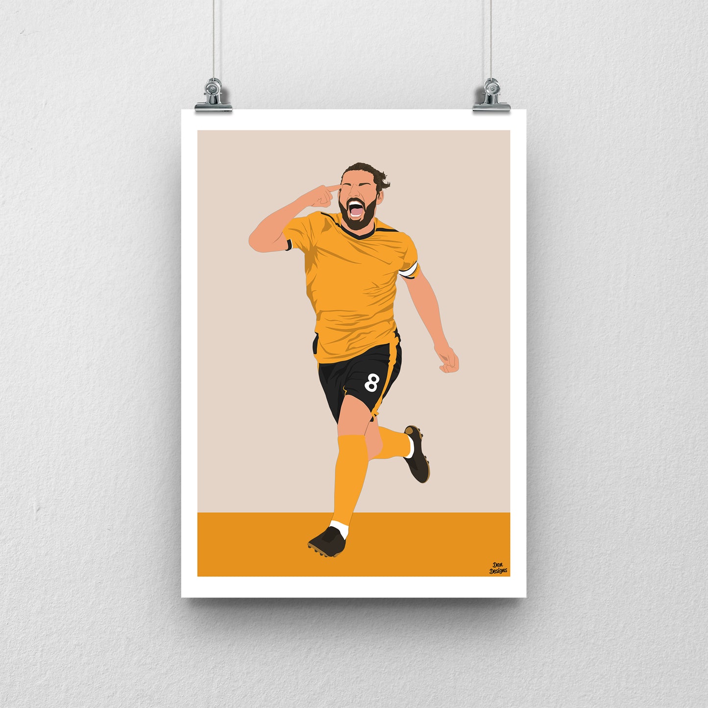 Rúben Neves Print – Wolves Football Print