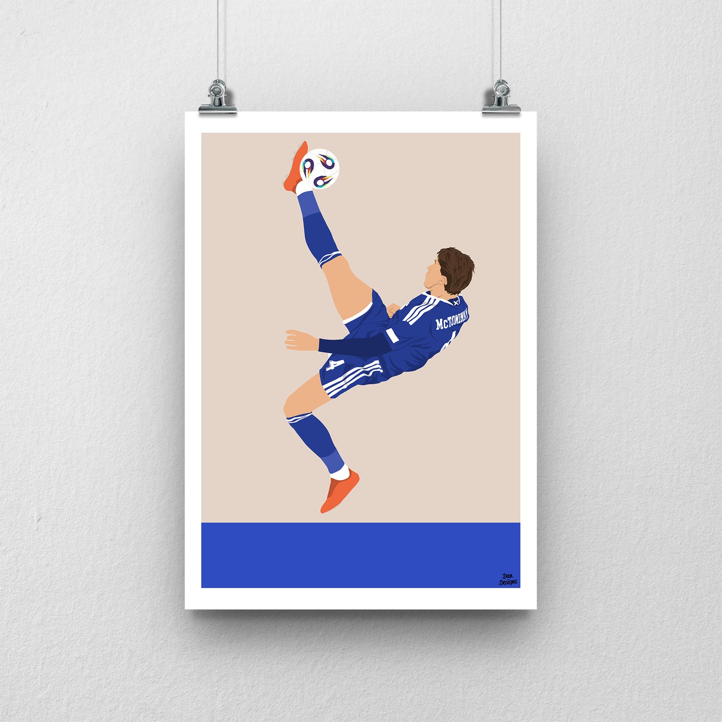 Scott McTominay Scotland Print – Overhead Kick Goal Artwork